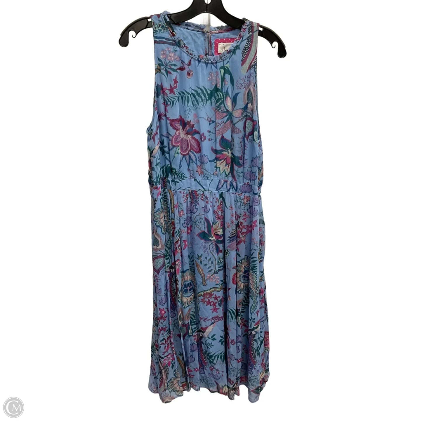 Dress Party Midi By Anthropologie In Blue, Size: L