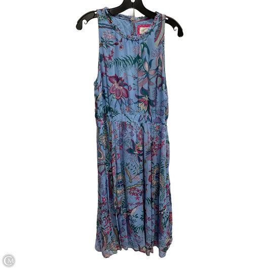 Dress Party Midi By Anthropologie In Blue, Size: L