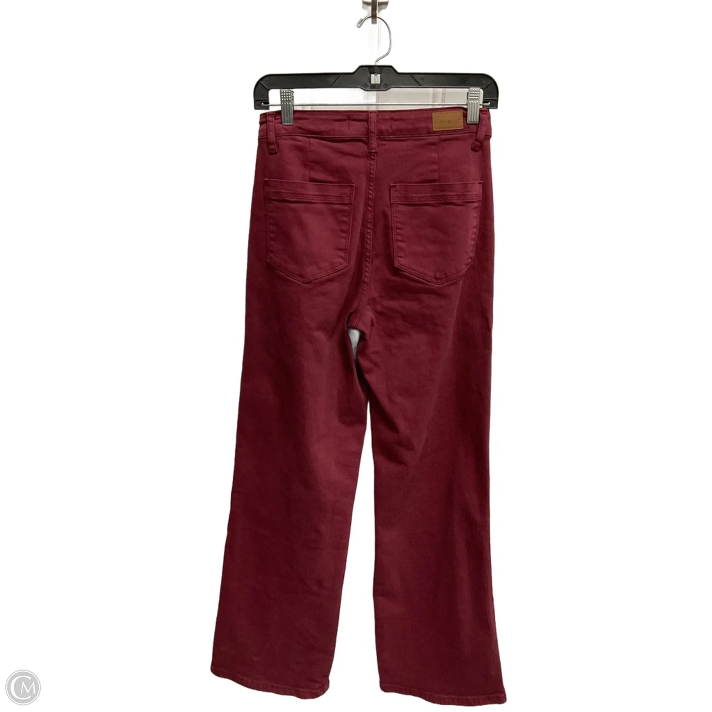 Jeans Straight By Judy Blue In Red Denim, Size: 2