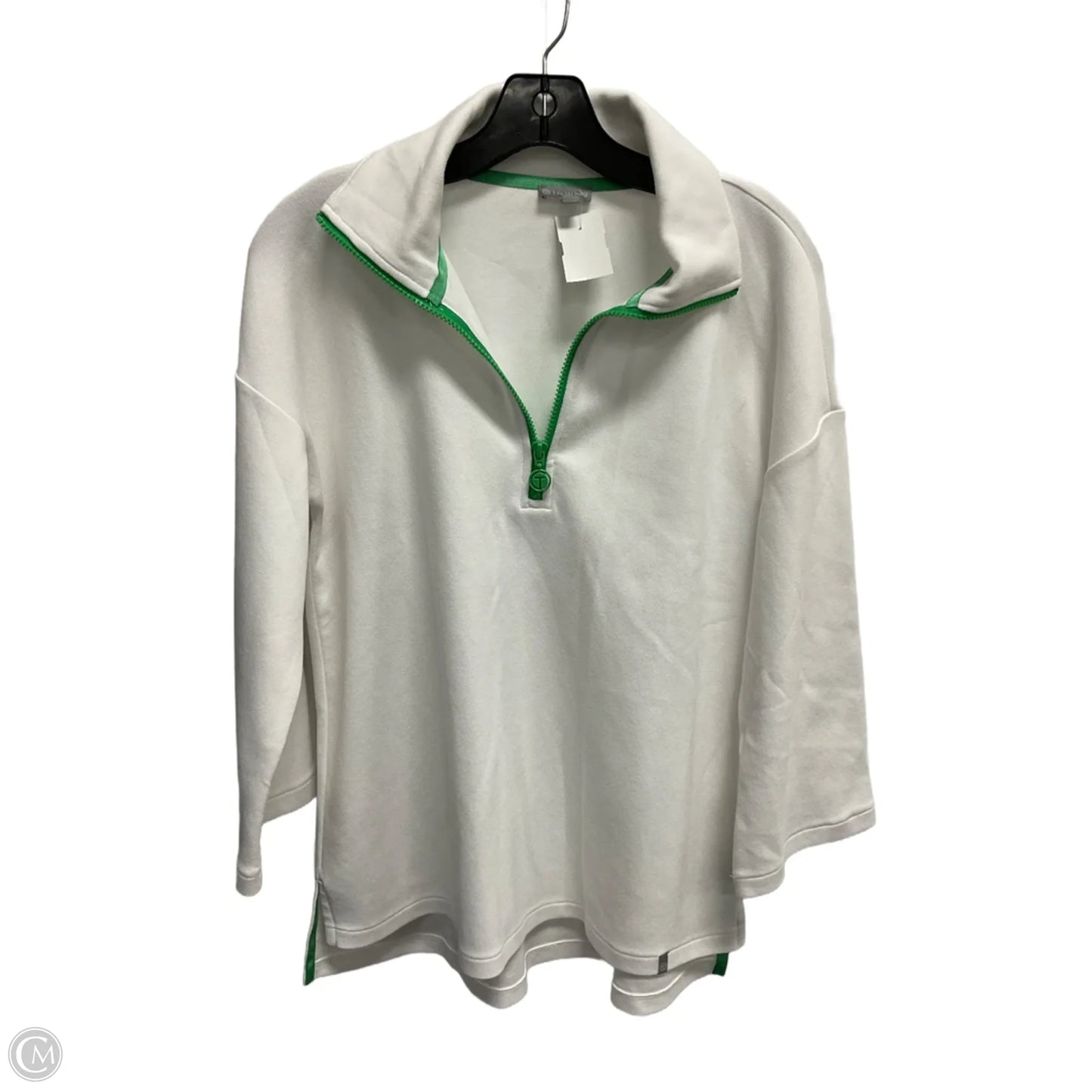 Sweatshirt Collar By Talbots In White, Size: S