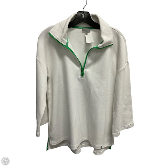 Sweatshirt Collar By Talbots In White, Size: S