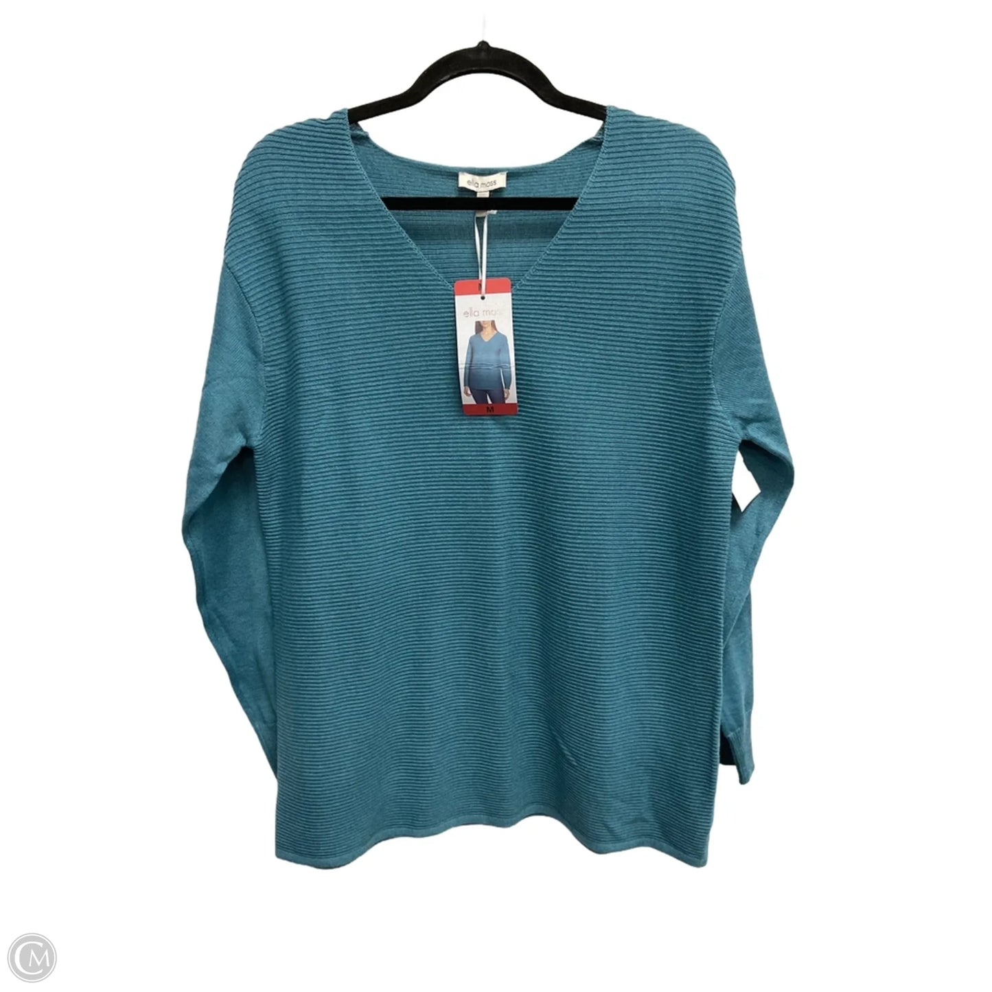 Sweater By Ella Moss In Teal, Size: M