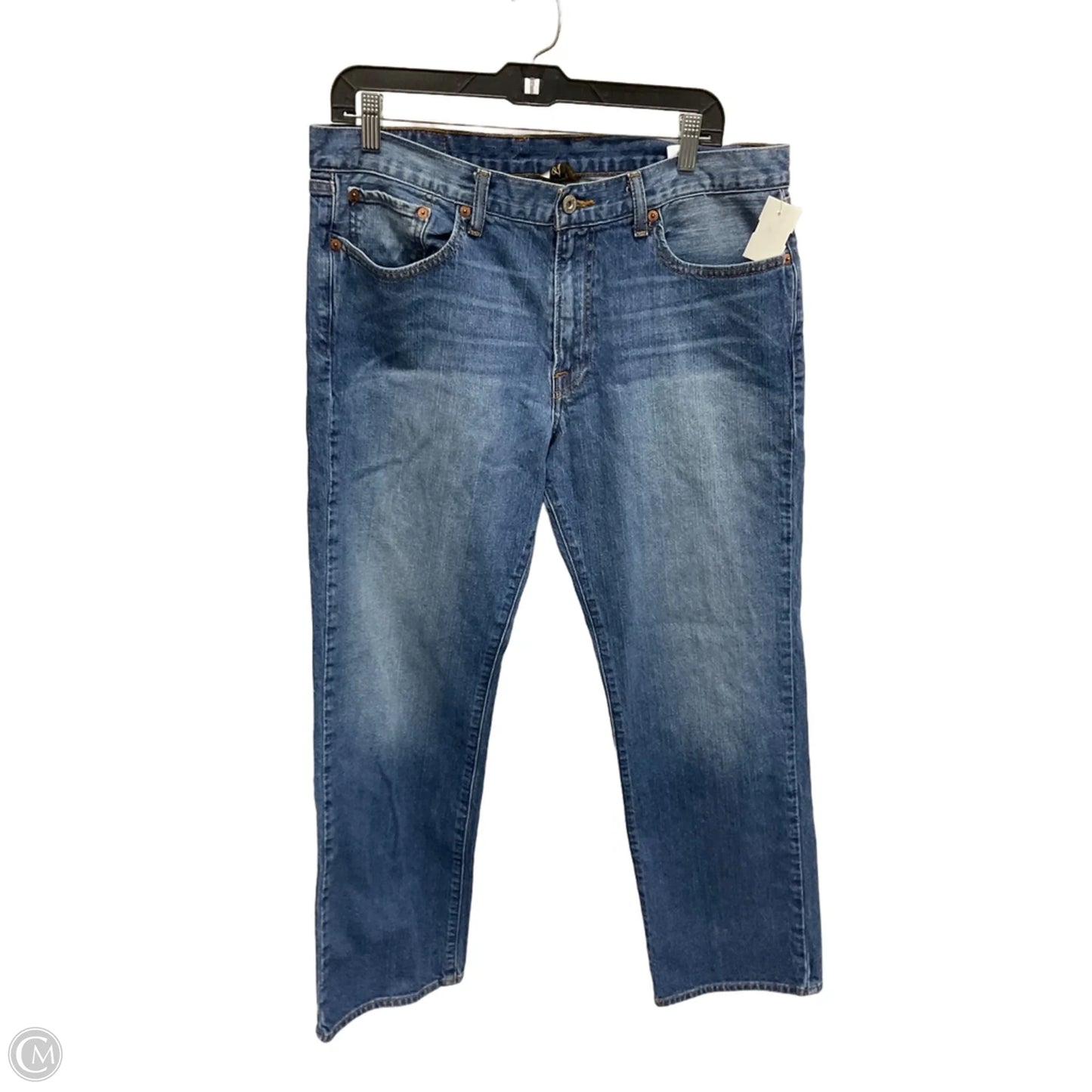 Jeans Straight By Lucky Brand In Blue Denim, Size: 18