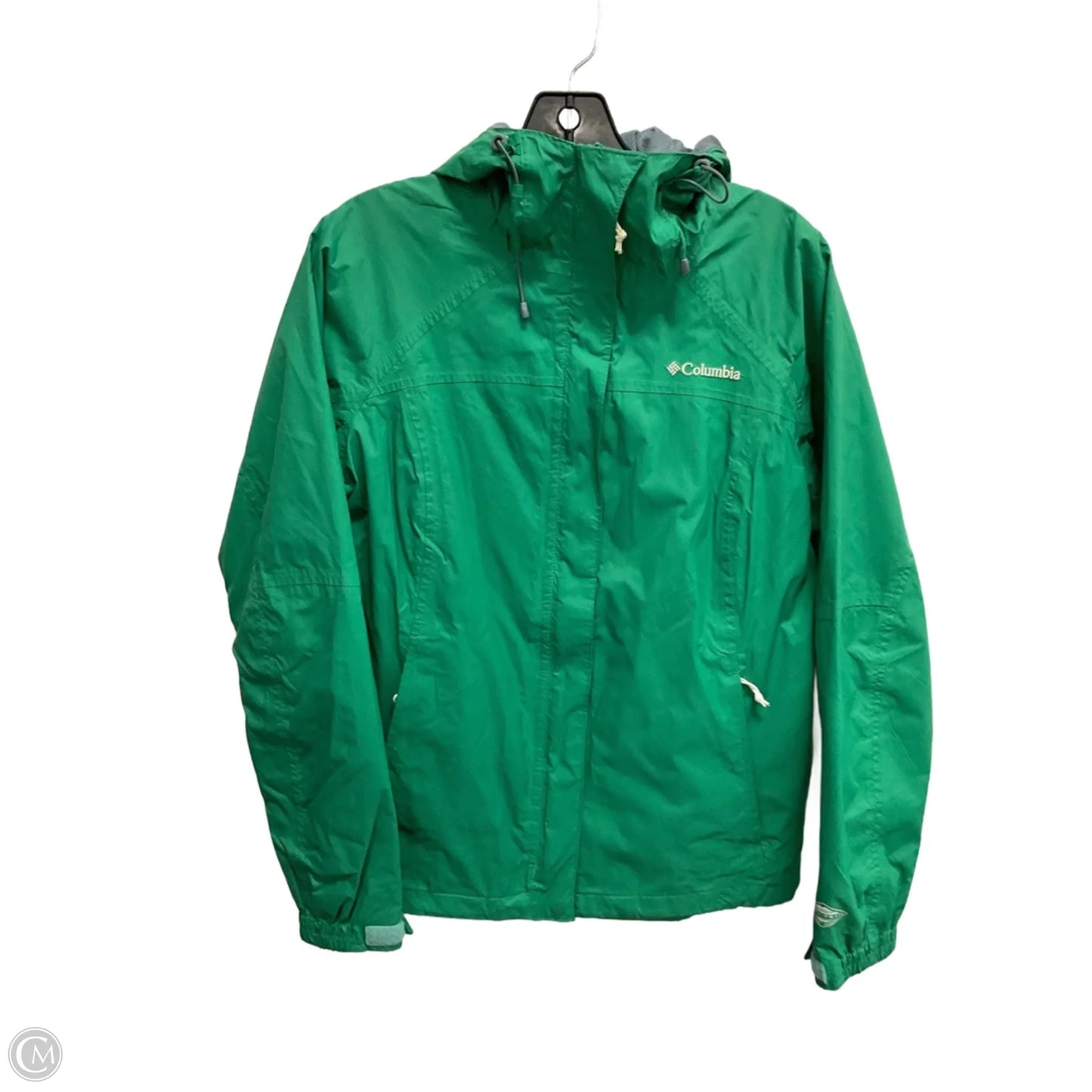 Jacket Windbreaker By Columbia In Green, Size: M