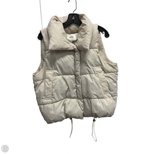 Vest Puffer & Quilted By Clothes Mentor In Cream, Size: S