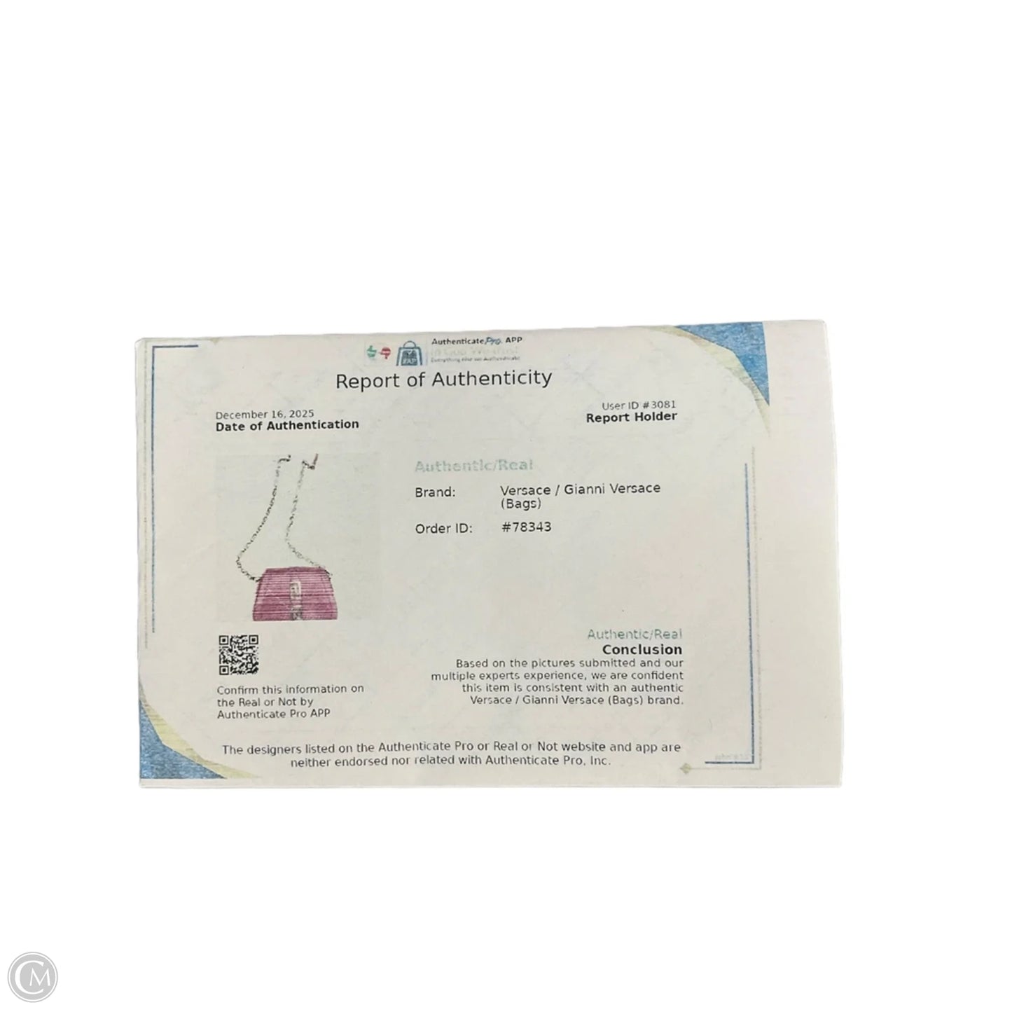 Greca Goddess Crossbody By Versace, Size: Small