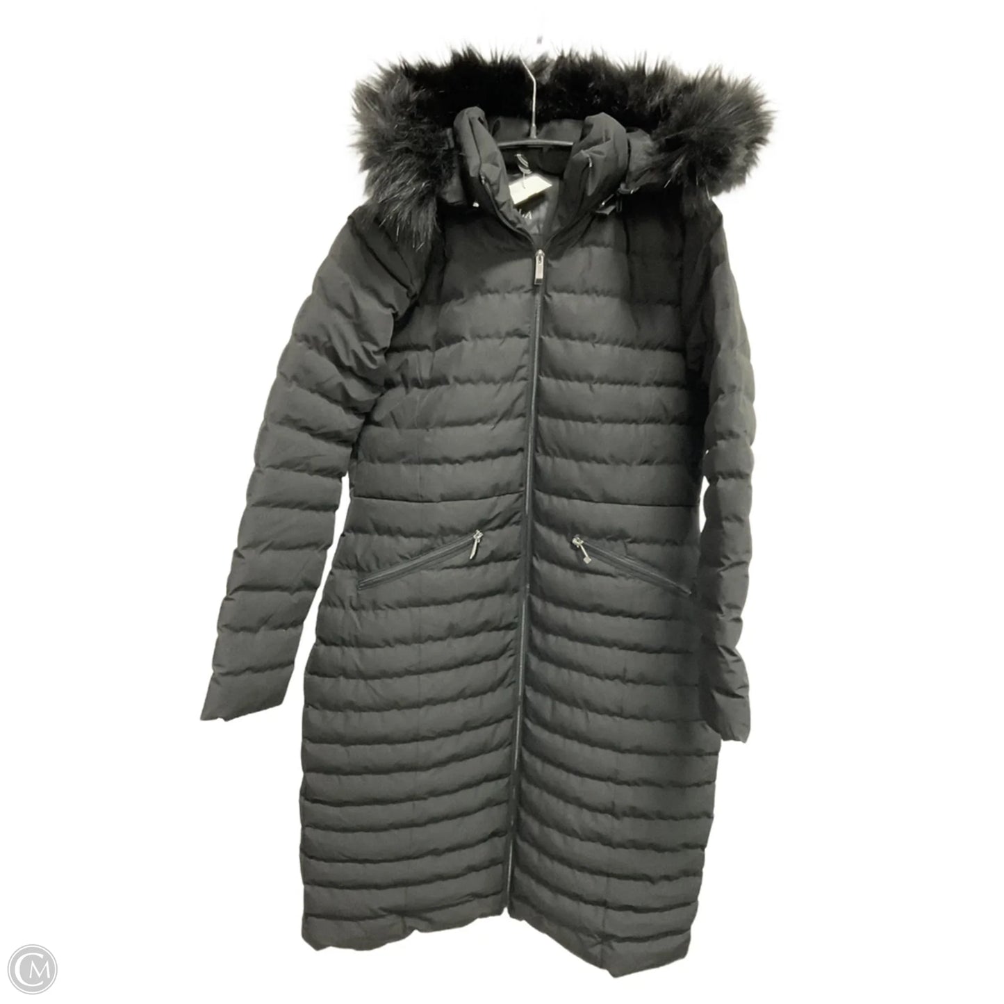 Coat Parka By Clothes Mentor In Black, Size: L