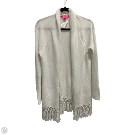 Cardigan Designer By Lilly Pulitzer In White, Size: L