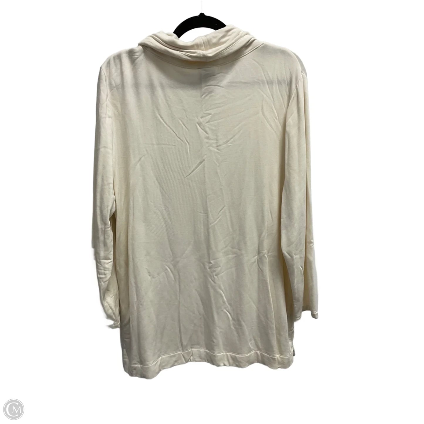 Sweatshirt Collar By Chicos In White, Size: Xl
