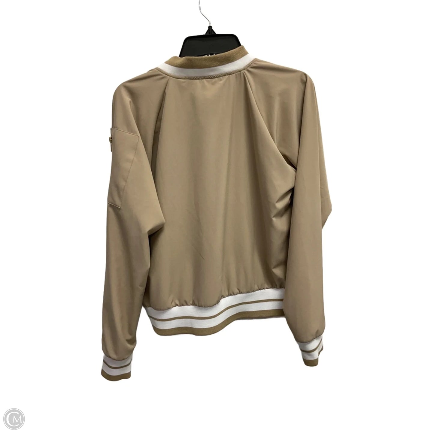 Jacket Shirt By Albion In Tan, Size: M