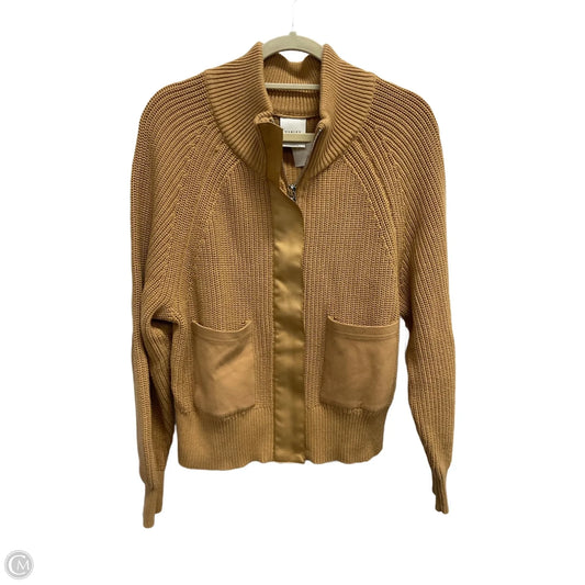 Sweater Cardigan By Varley In Tan, Size: M