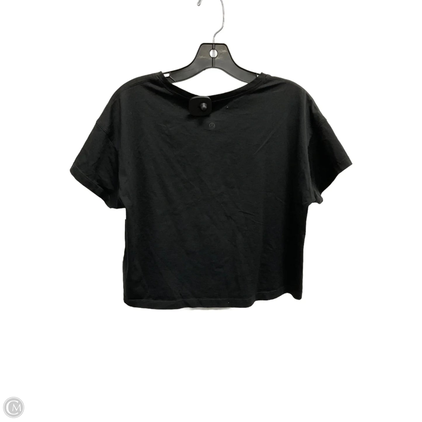 Top Short Sleeve By Lululemon In Black, Size: M