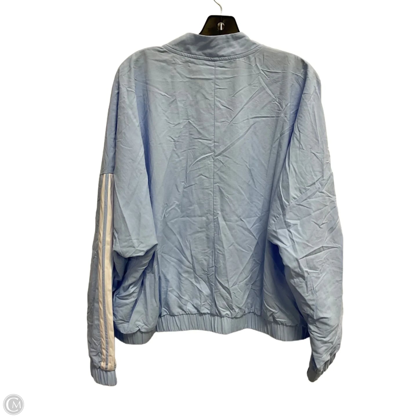 Athletic Jacket By Adidas In Blue, Size: 2x