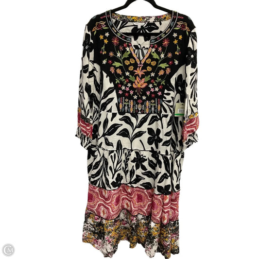 Dress Casual Midi By John Mark In Multi-colored, Size: L