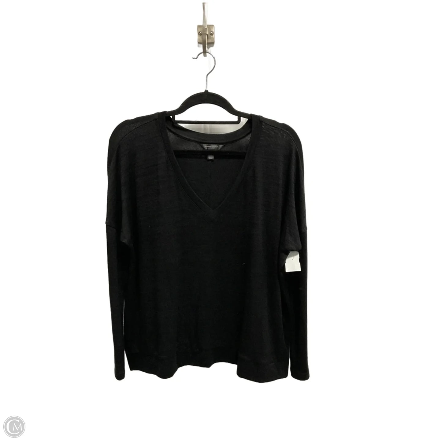 Top Long Sleeve Basic By Banana Republic In Black, Size: S