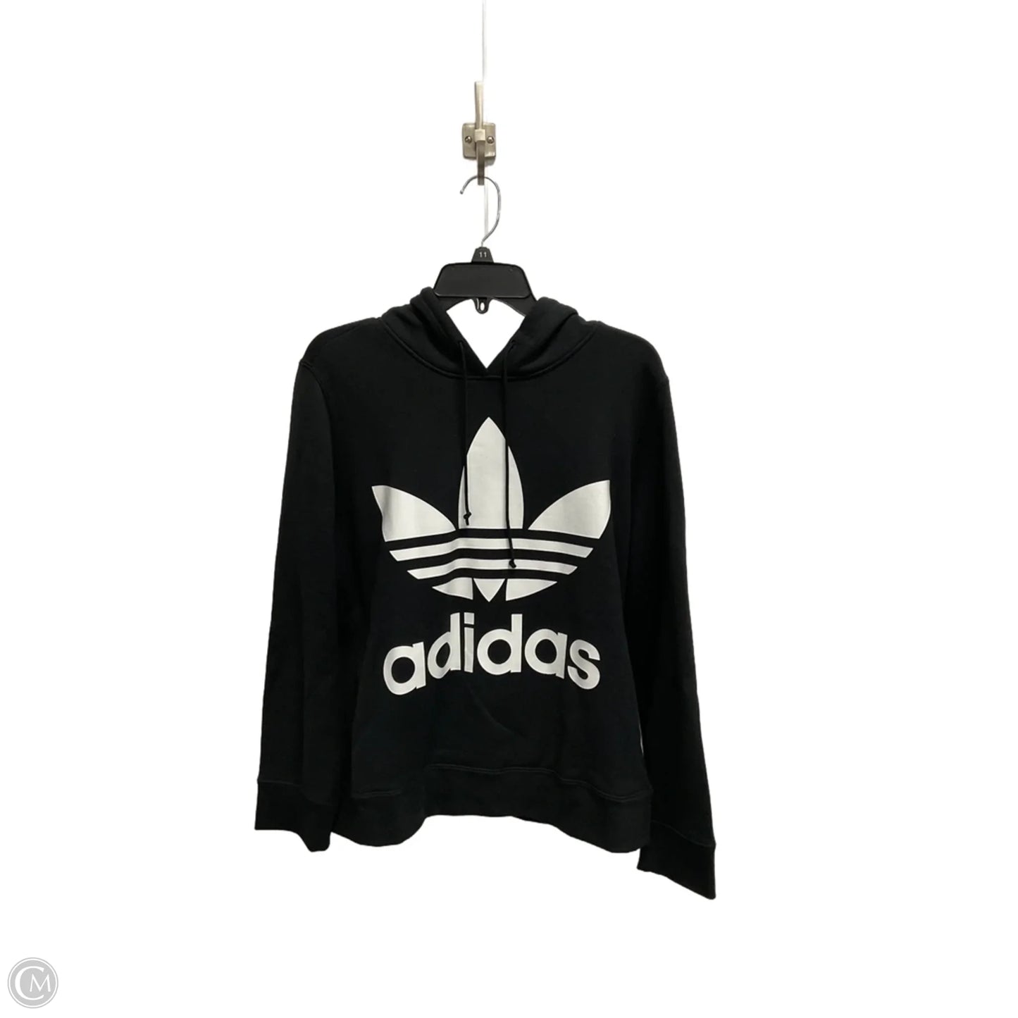 Sweatshirt Hoodie By Adidas In Black, Size: M