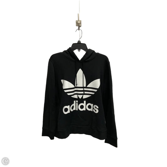Sweatshirt Hoodie By Adidas In Black, Size: M
