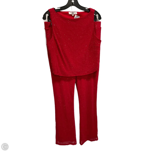Pants Set 2pc By Madden Nyc In Red, Size: 12