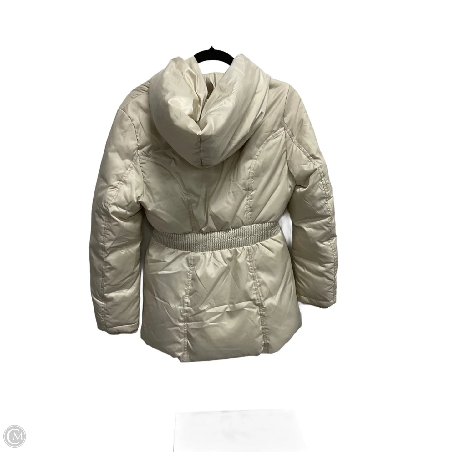 Coat Parka By Moda Intl In Cream, Size: M
