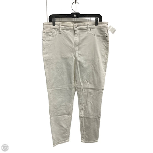 Jeans Skinny By Lucky Brand In White Denim, Size: 14