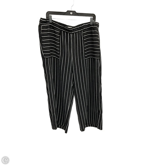 Pants Wide Leg By Loft In Striped Pattern, Size: 12