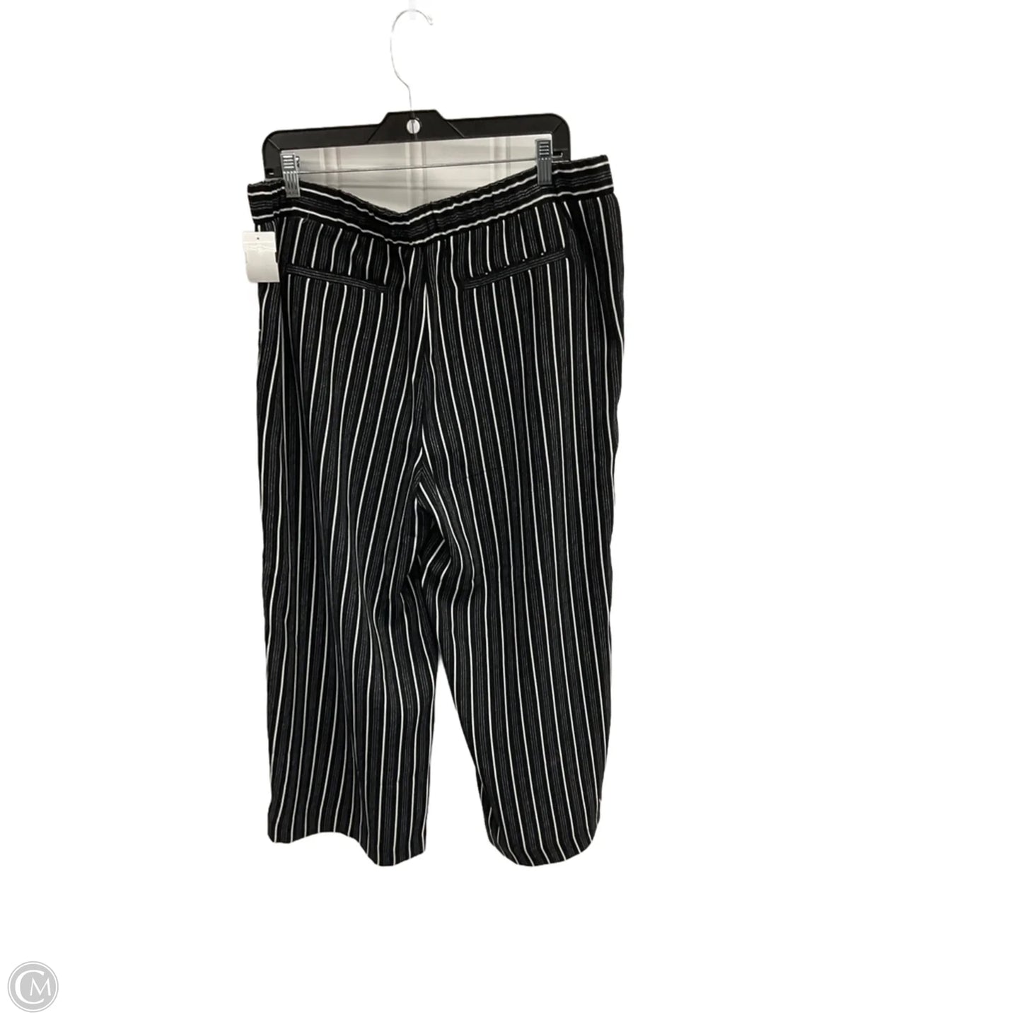 Pants Wide Leg By Loft In Striped Pattern, Size: 12