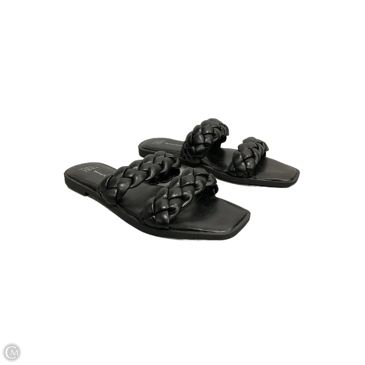Sandals Flip Flops By Time And Tru In Black, Size: 8