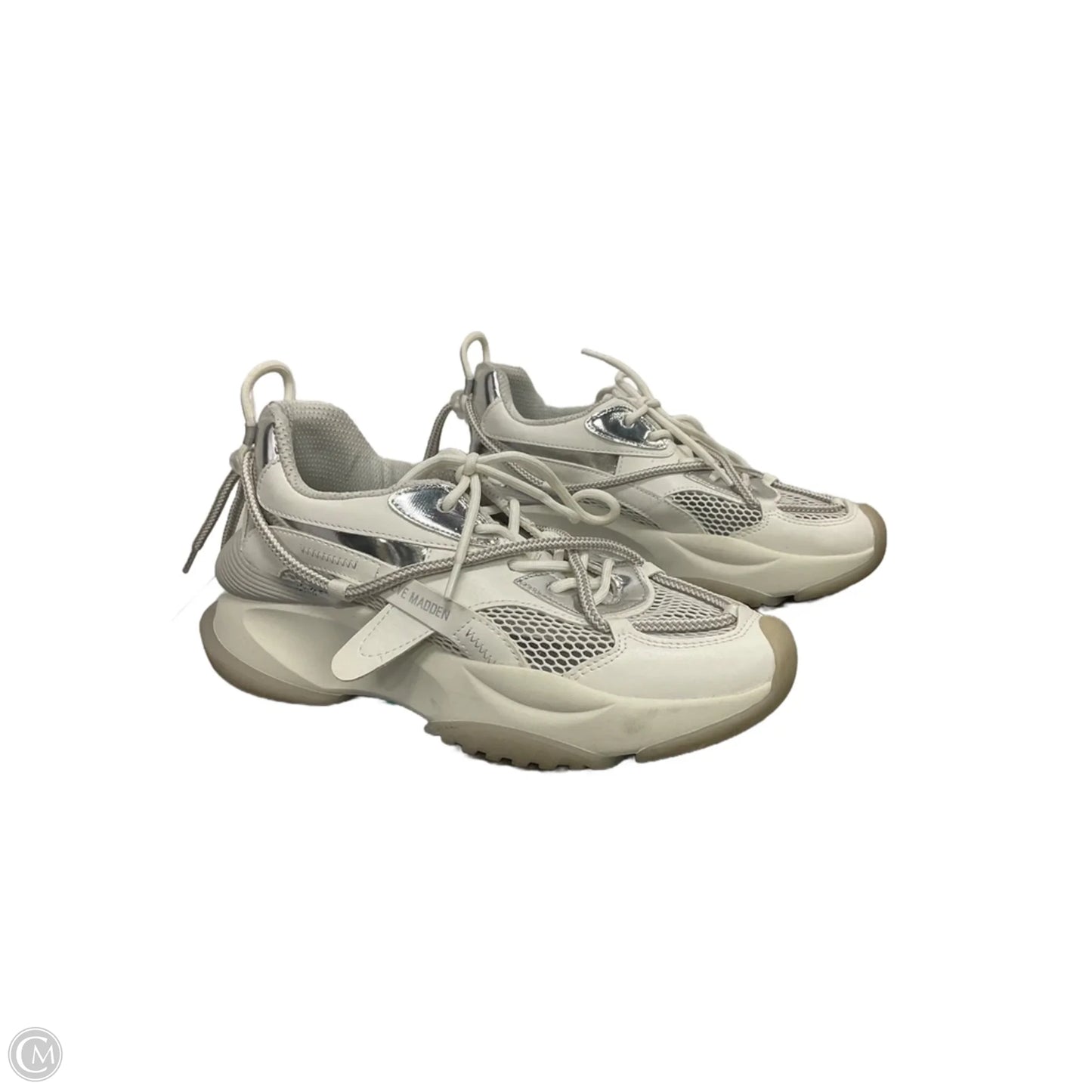 Shoes Sneakers By Steve Madden In White, Size: 9.5