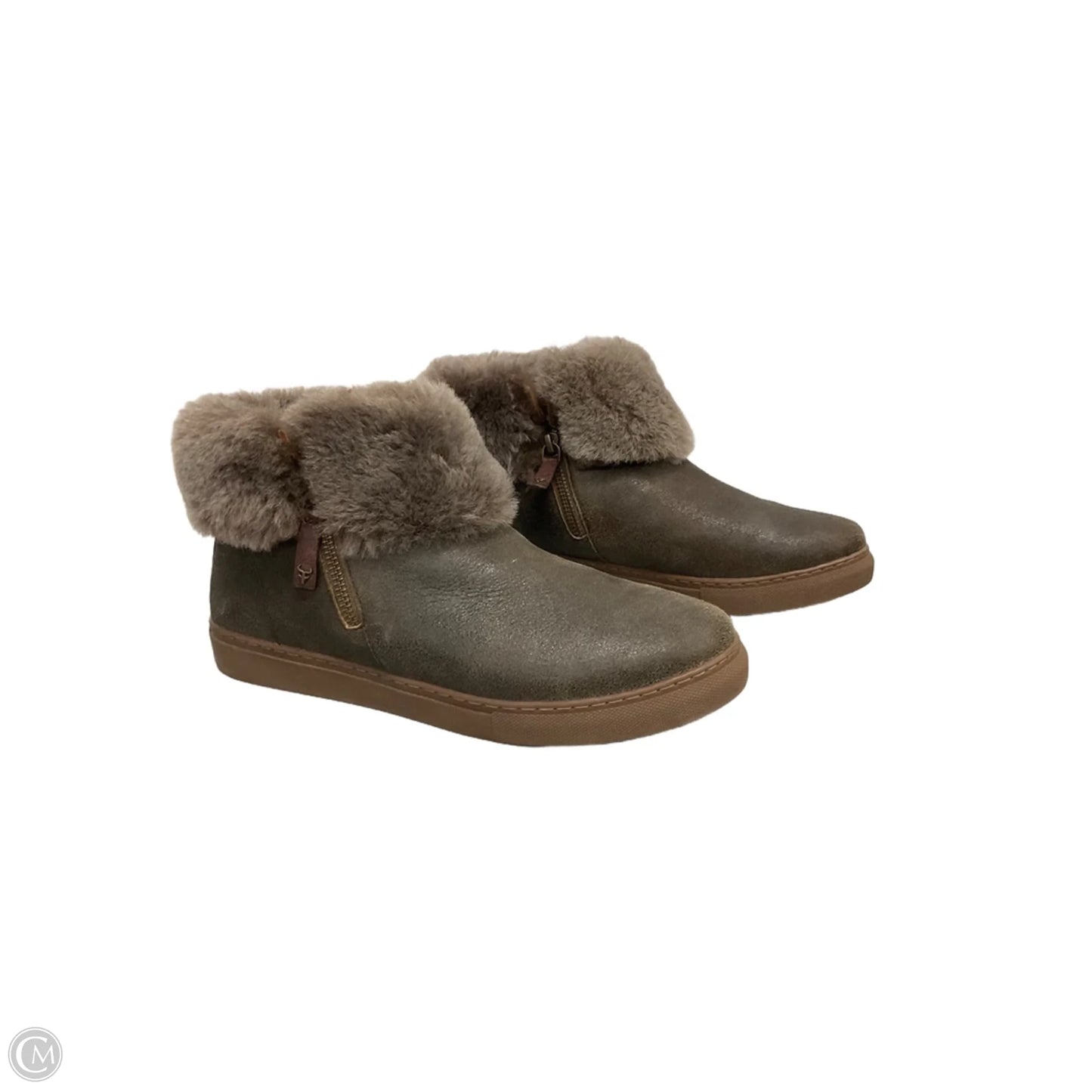 Boots Ankle Flats By Cmb In Brown, Size: 7.5