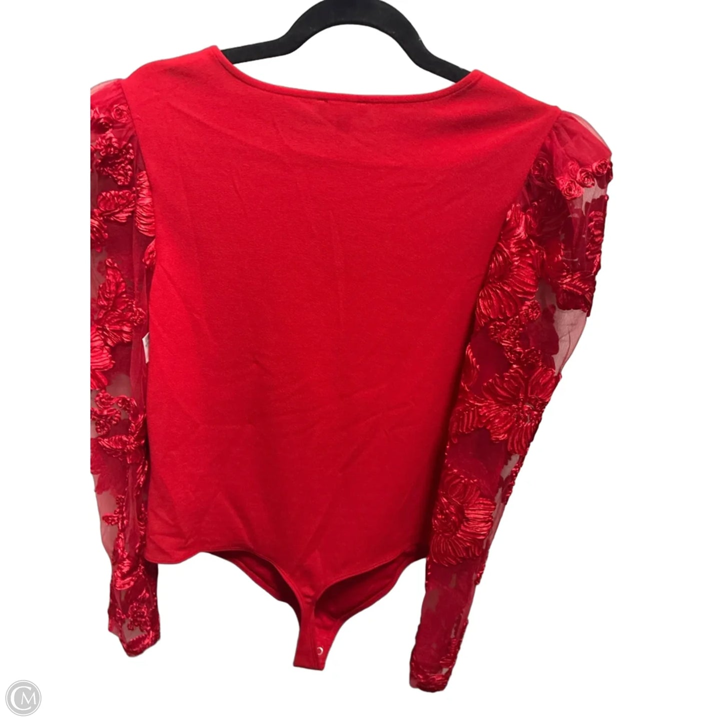 Bodysuit By Express In Red, Size: L