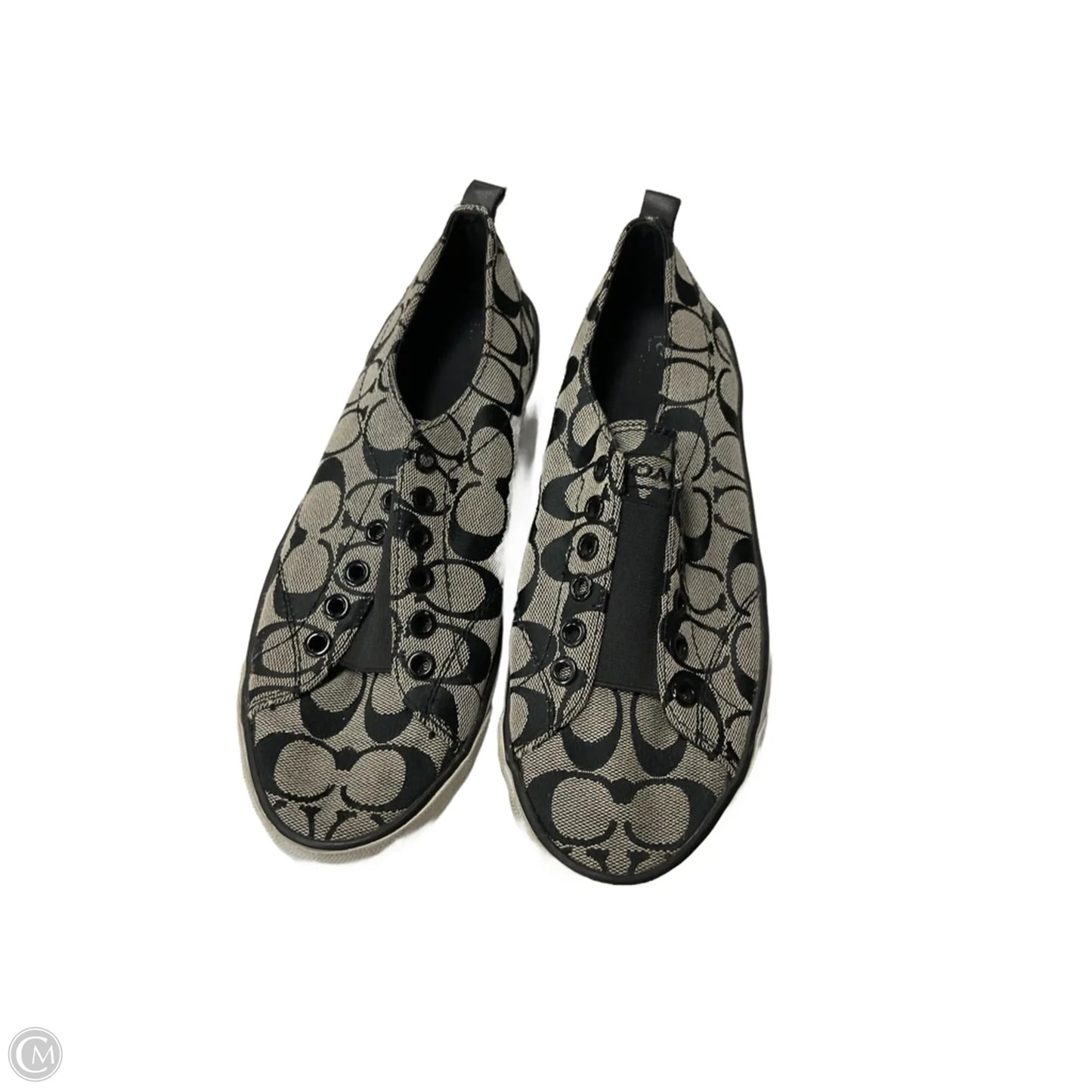 Shoes Designer By Coach In Black & Grey, Size: 9