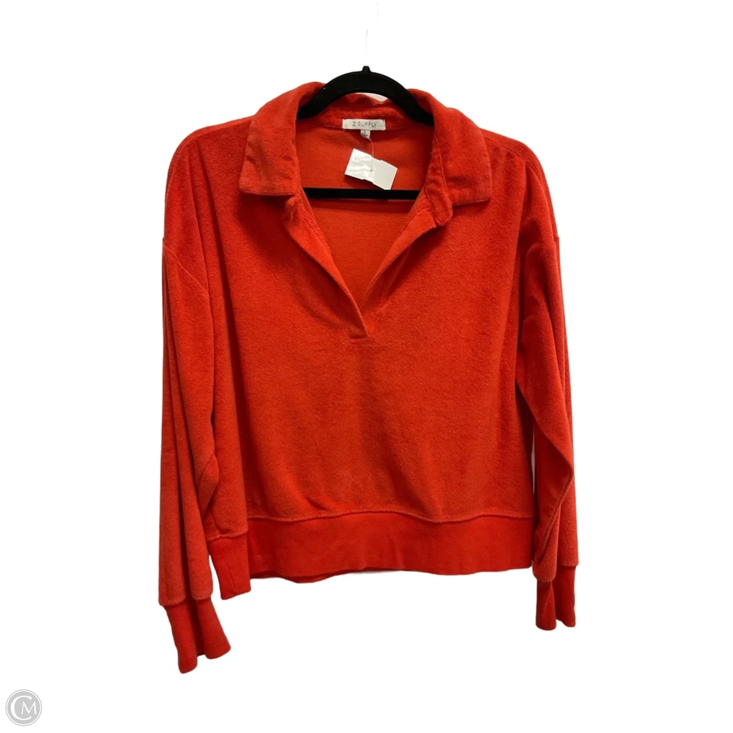 Top Long Sleeve By Z Supply In Red, Size: S