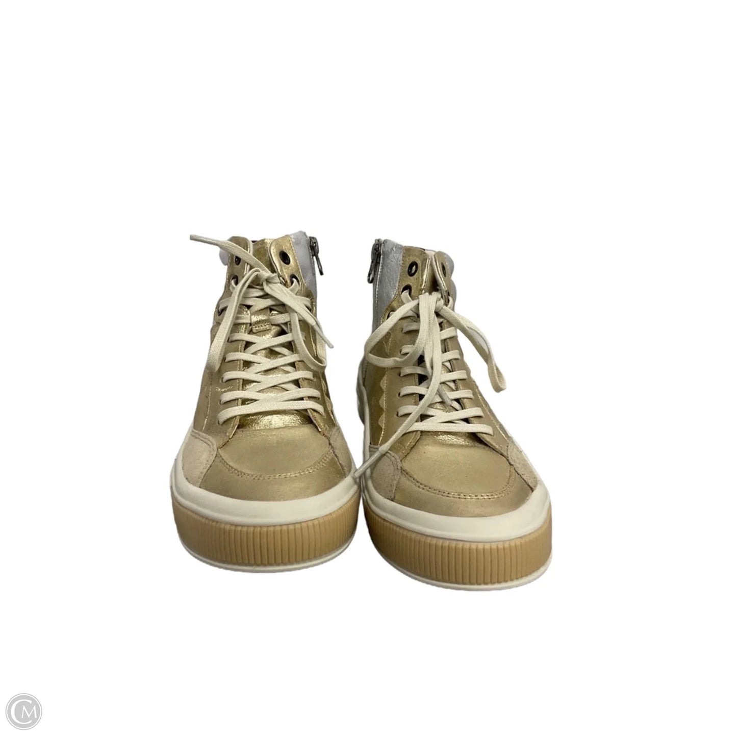 Shoes Sneakers By Mark Jenkins In Gold, Size: 7.5