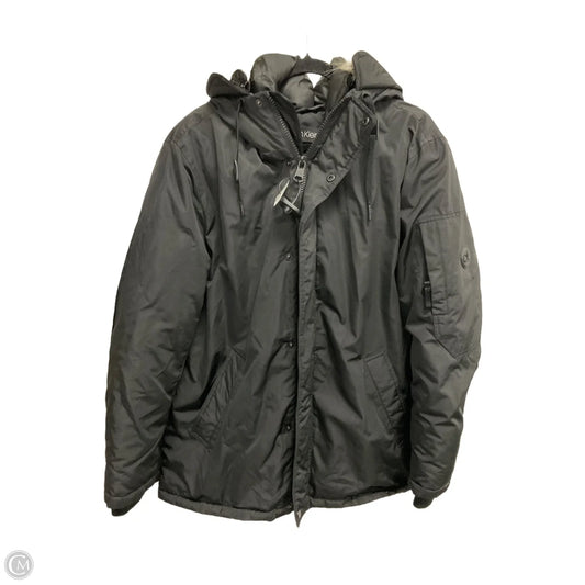Coat Parka By Calvin Klein In Black, Size: L