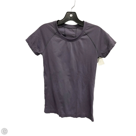 Athletic Top Short Sleeve By Lululemon In Purple, Size: S