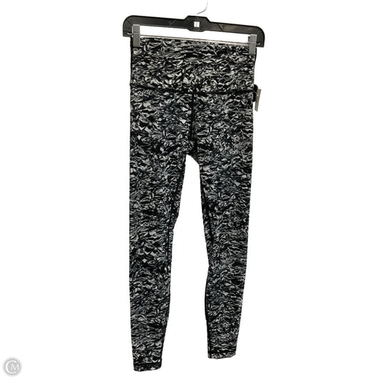 Athletic Leggings By Lululemon In Black & White, Size: S