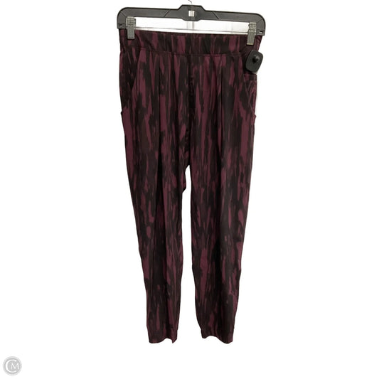 Athletic Pants By Lululemon In Maroon, Size: S