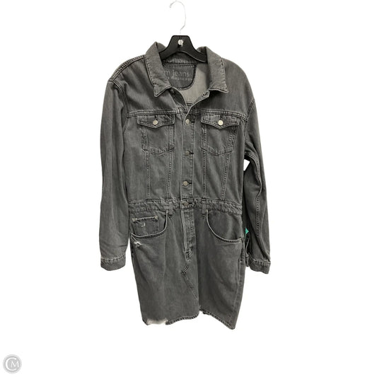 Dress Casual Midi By Maurices In Black Denim, Size: L