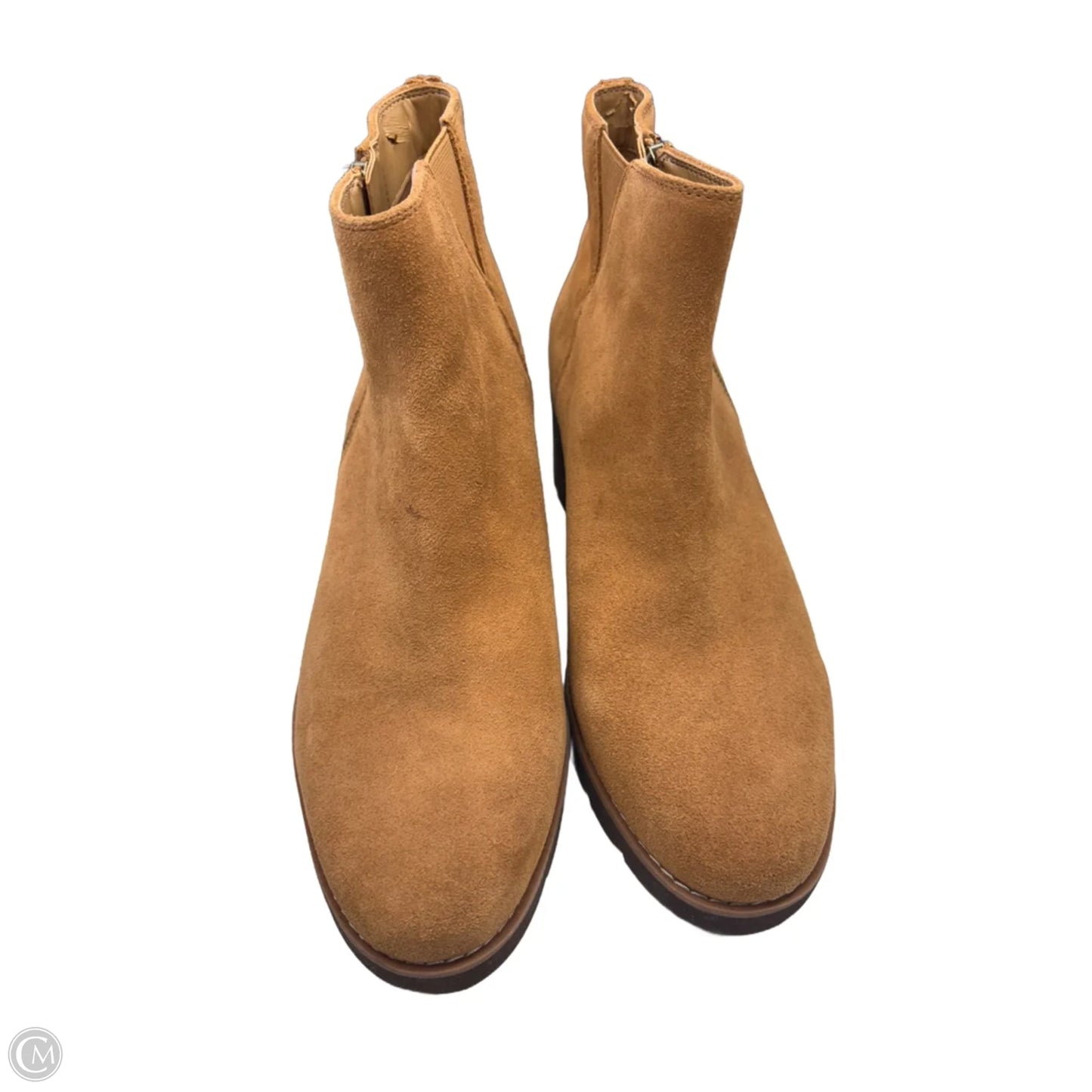 Boots Ankle Heels By Vionic In Brown, Size: 9