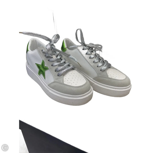Shoes Sneakers By Vintage Havana In Green & White, Size: 8