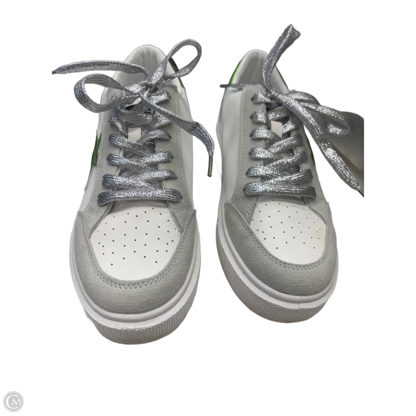 Shoes Sneakers By Vintage Havana In Green & White, Size: 8