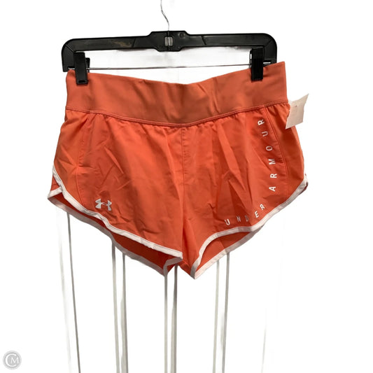 Athletic Shorts By Under Armour In Orange, Size: M