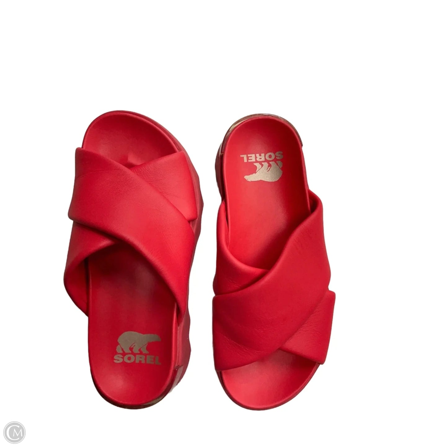 Sandals Flip Flops By Sorel In Red, Size: 7