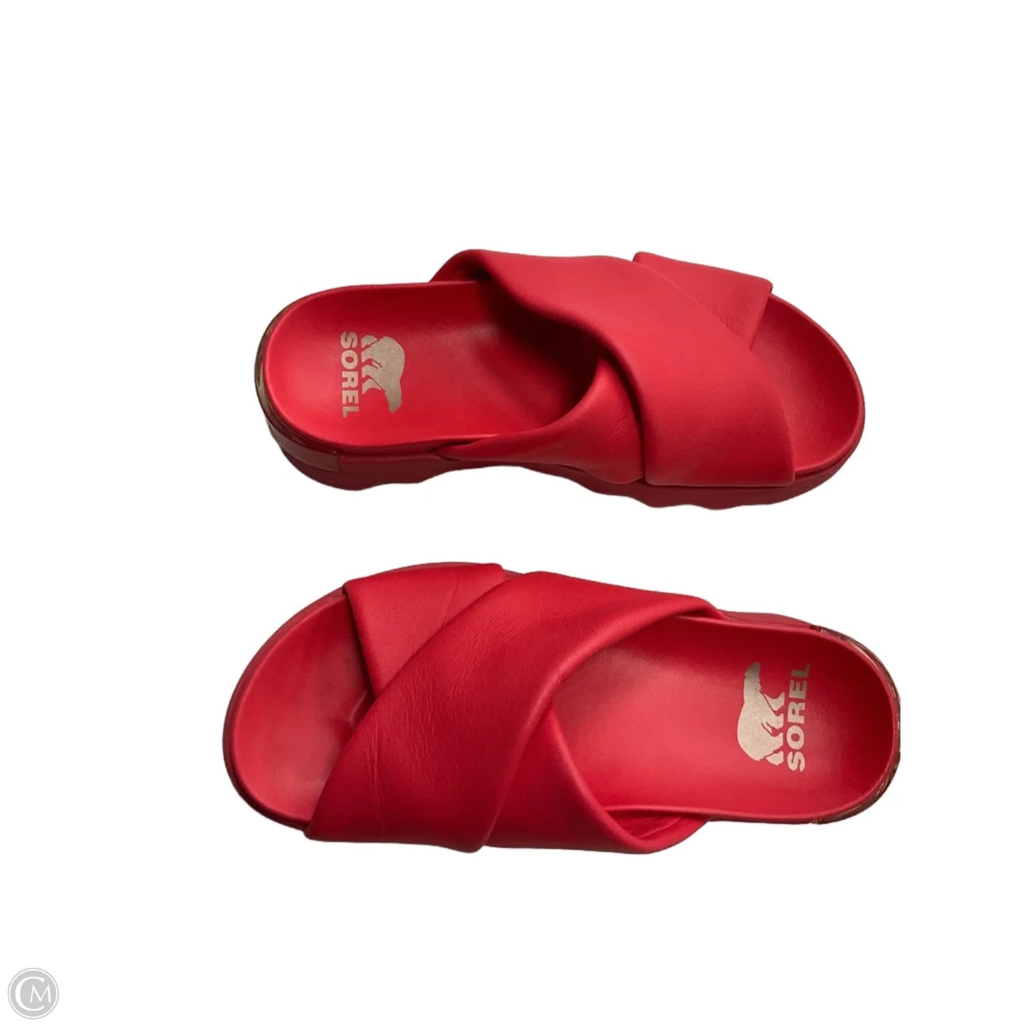 Sandals Flip Flops By Sorel In Red, Size: 7