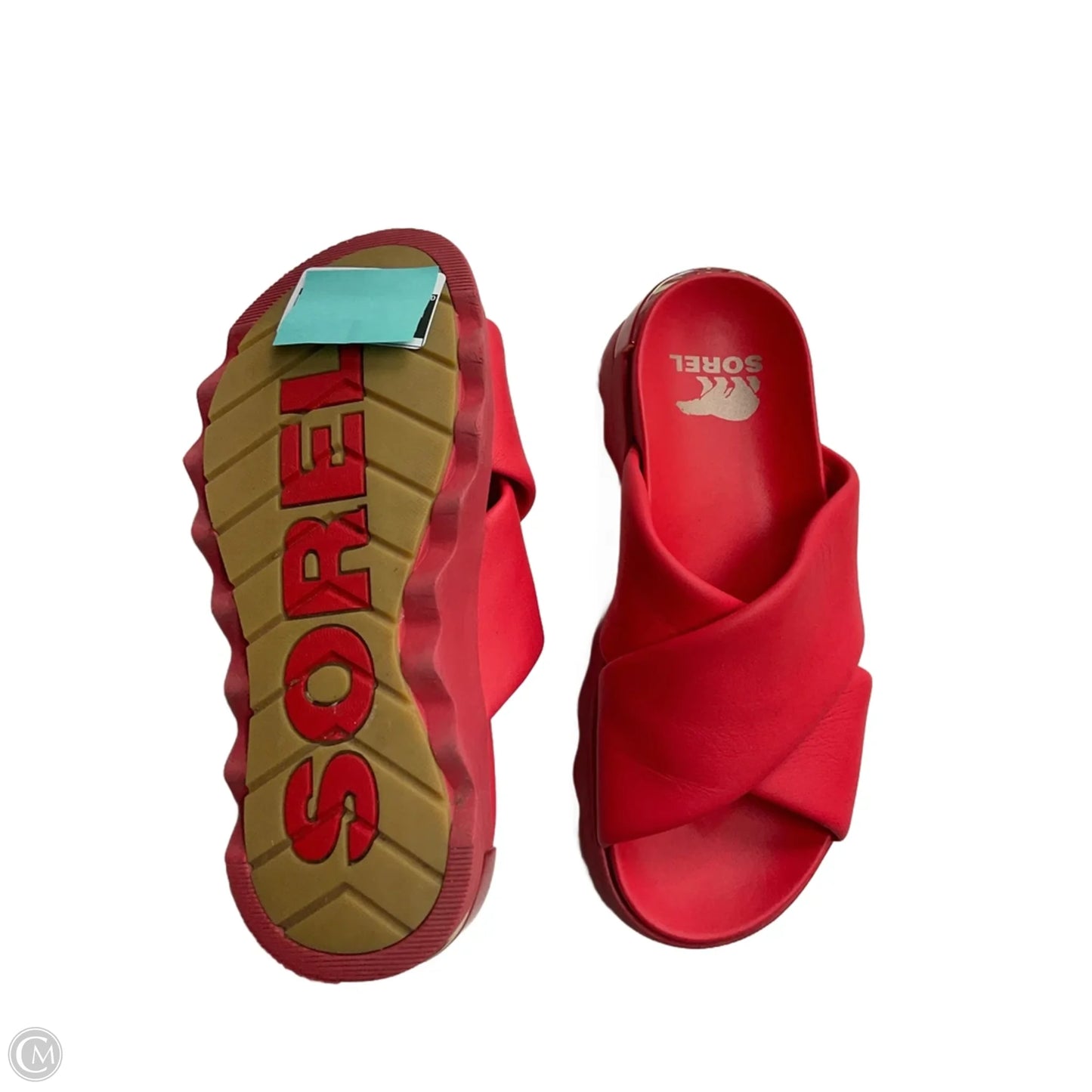Sandals Flip Flops By Sorel In Red, Size: 7
