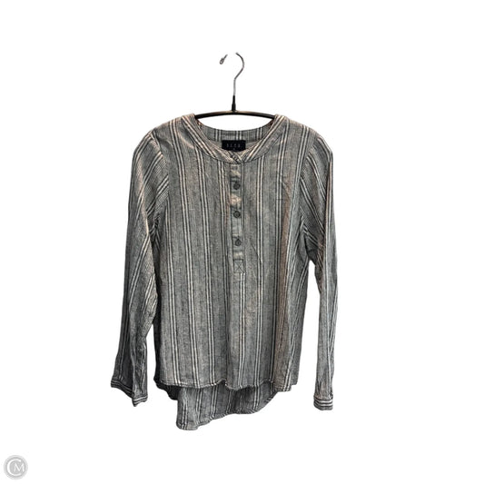 Top Long Sleeve By Clothes Mentor In Striped Pattern, Size: M