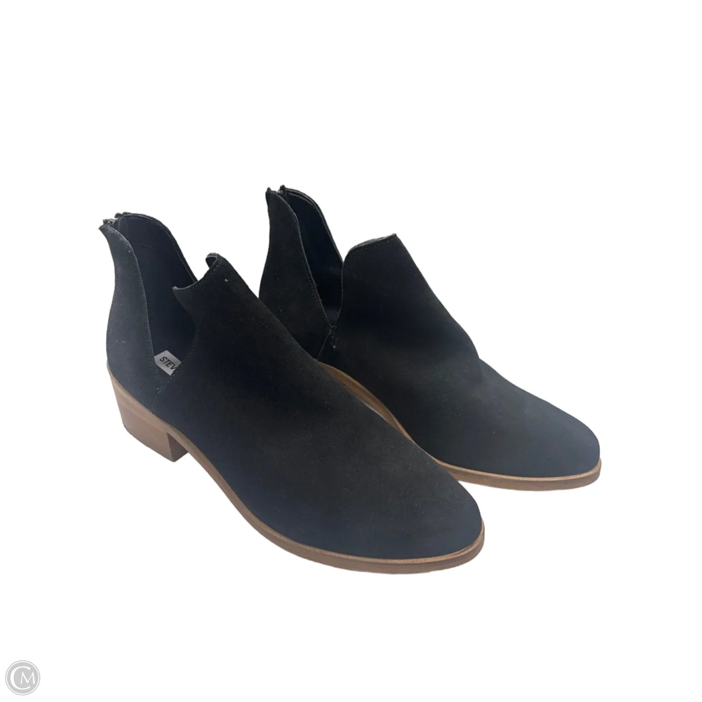 Boots Ankle Heels By Steve Madden In Black, Size: 9.5