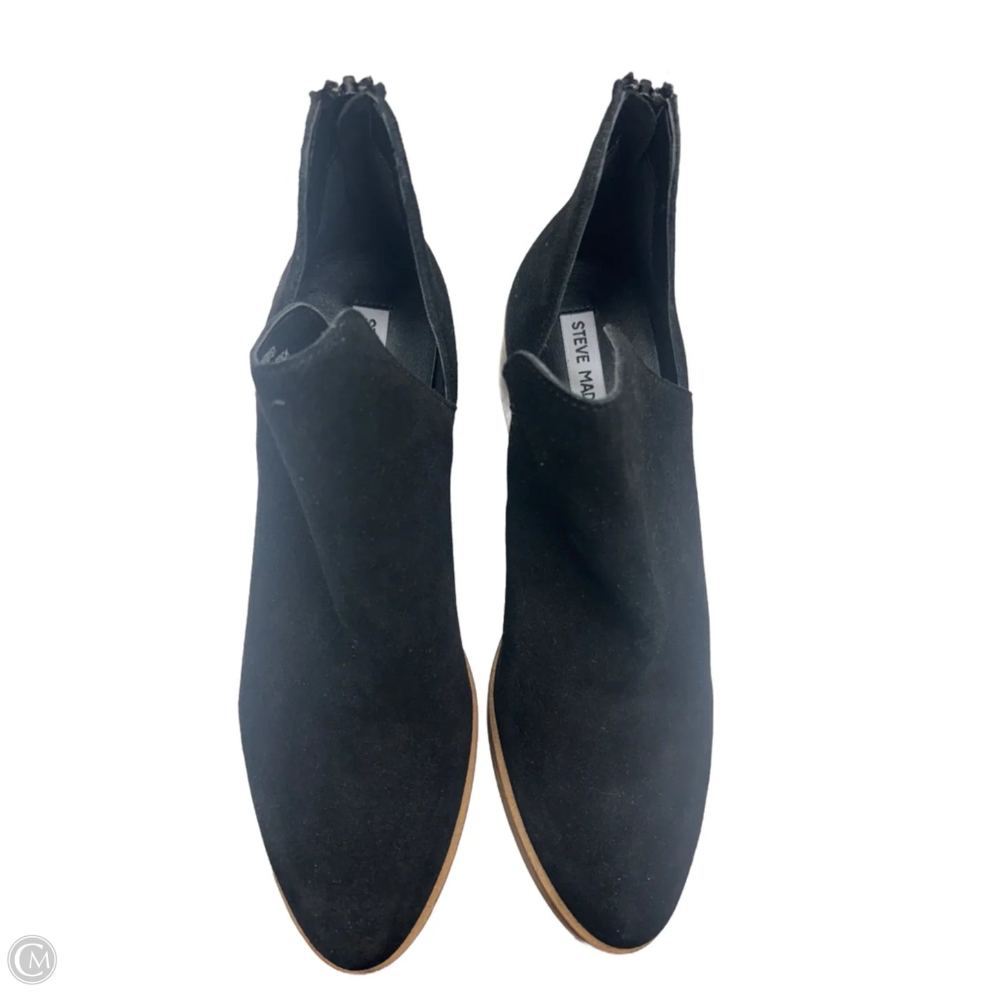 Boots Ankle Heels By Steve Madden In Black, Size: 9.5