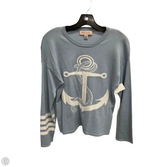 Sweater By Philosophy In Blue, Size: Xs