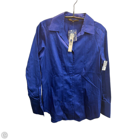 Blouse Long Sleeve By Antonio Melani In Blue, Size: S